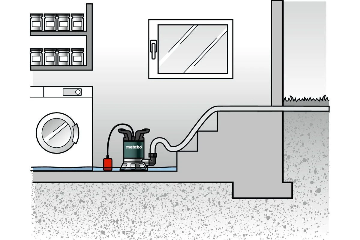 Metabo TP12000SI Vlakzuigende Dompelpomp 2 Metabo TP12000SI Vlakzuigende Dompelpomp - Afbeelding 2