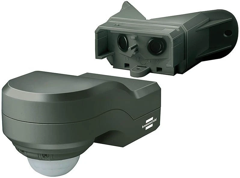 Brennenstuhl PIR240 IP44 Antraciet Infrarood Bewegingsmelder En Schakelaar - 1171910 1 Brennenstuhl PIR240 IP44 Antraciet Infrarood Bewegingsmelder En Schakelaar - 1171910