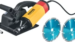 REMS Krokodil 180 SR Diamantsleuvenzaag/Muurfrees Basic-Pack 185X03 R220 In Koffer Met 2x GRATIS Diamantzaagblad 180mm