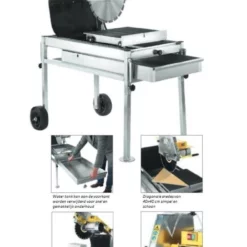 Samedia CTS500 Steenzaagmachine Met Tafel En GRATIS USM Diamant Zaagblad 350x25.4mm 370066