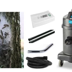 Airbo AED1223A Processierups M-stofzuiger Met 3m Slang 1.80m Carbon Zuigbuis