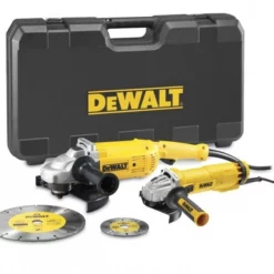 DeWALT DWE492SDT-QS Haakse Slijperset 125mm 1010W & 230mm 2200W