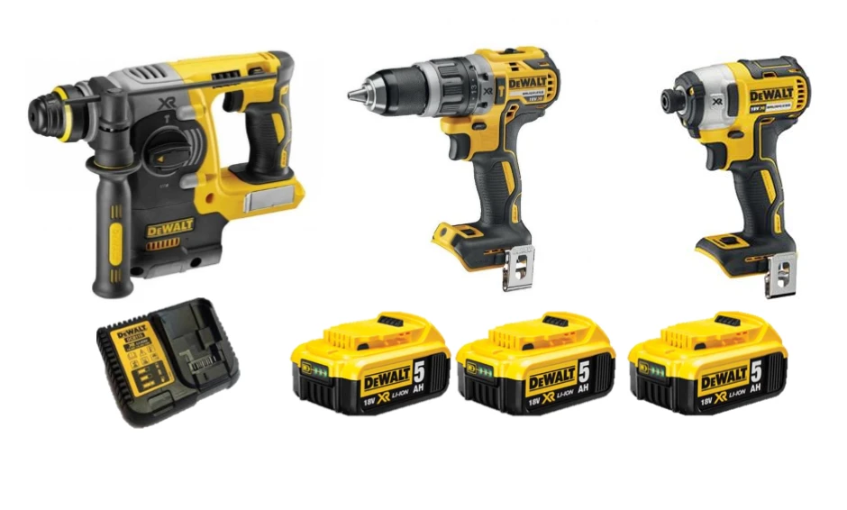 DeWALT DCK368P3T-QW 18V Boormachine Combiset Met 3 Accu's OP=OP 1 DeWALT DCK368P3T-QW 18V Boormachine Combiset Met 3 Accu's OP=OP