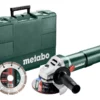 Metabo W1100-125 Set 1100W Kleine Haakse Slijper In Koffer 603614510