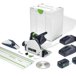 Festool TSC55 18/36V Accu In Systainer Met 2x 5,2Ah 18V Accu's, Laders En Geleiderail In Systainer - 577006
