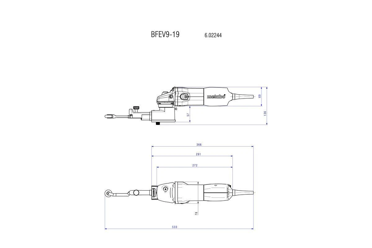 Metabo BFE9-20 Set 950W Bandvijlmachine Body - 602244500 2 Metabo BFE9-20 Set 950W Bandvijlmachine Body - 602244500 - Afbeelding 2