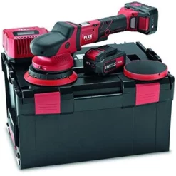 Flex XFE 15 150 18.0-EC/ 5.0 Set 18V Excenterpolijstmachine Met 2 Accu's 5,0Ah, Lader In L-BOXX - 418099