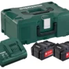 Metabo Accu 18V 5,2Ah Li-Power Tweedelige Basisset Met Lader In MetaLoc Koffer - 685065000