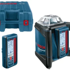 Bosch Blauw GRL500HV Rotatielaser + LR50 Ontvanger -Makita Winkel a12 7