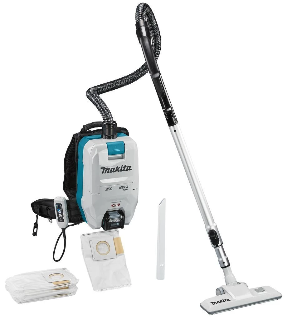 Makita VC008GM201 40V Max Rugstofzuiger Met 2x4,0Ah Accu En Snellader In Doos 1 Makita VC008GM201 40V Max Rugstofzuiger Met 2x4,0Ah Accu En Snellader In Doos