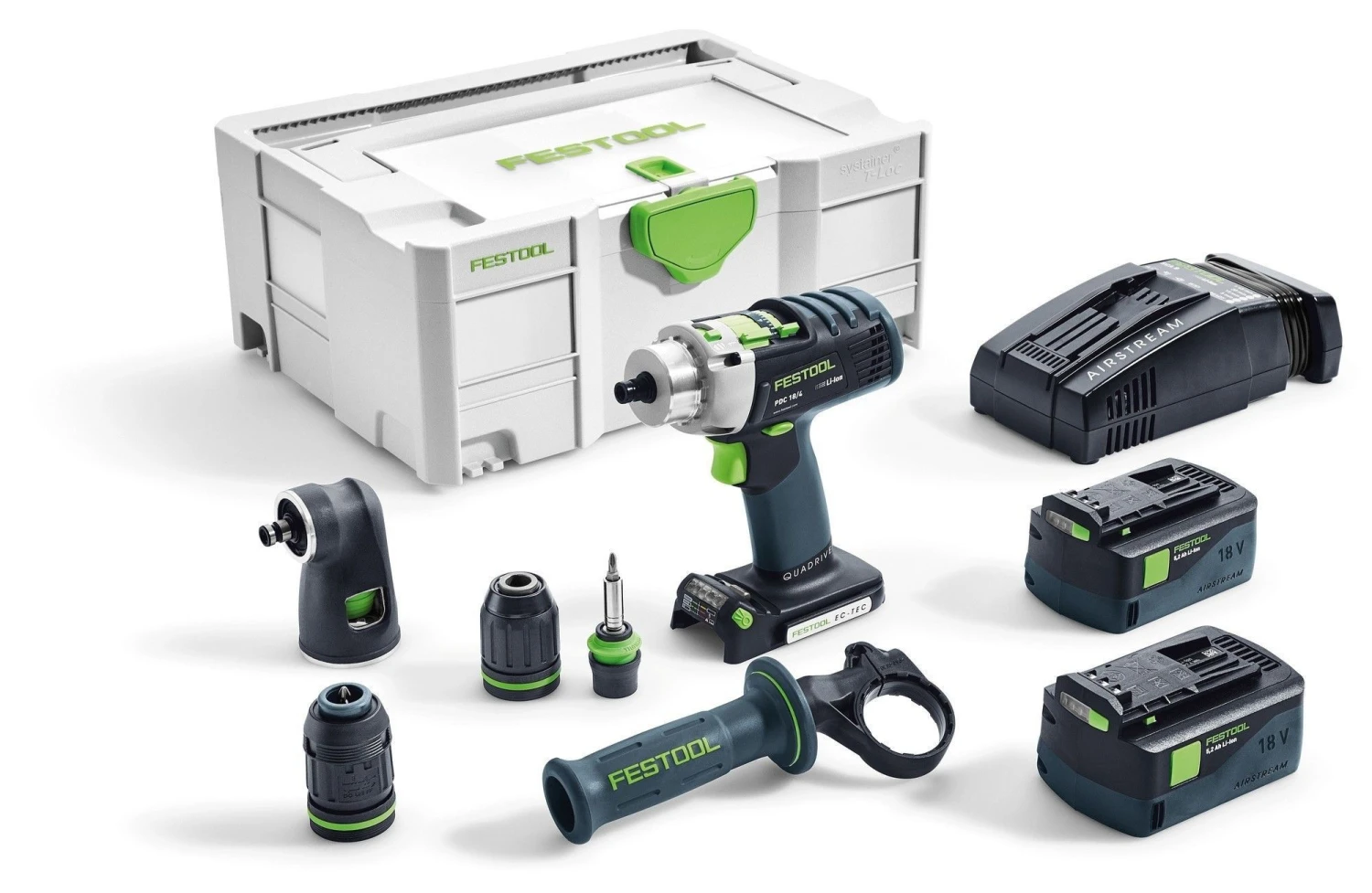 Festool PDC18/4 Li 5,2 18V Set XL Accu Klopboormachine 574704 1 Festool PDC18/4 Li 5,2 18V Set XL Accu Klopboormachine 574704