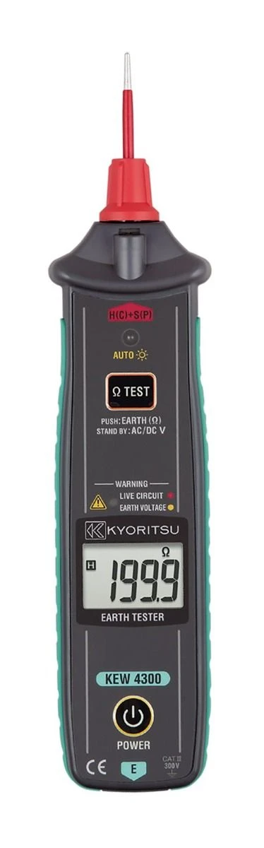 Kyoritsu 4300 Twee Polige Aardingstester 200/2000 Ohm - 30330094 1 Kyoritsu 4300 Twee Polige Aardingstester 200/2000 Ohm - 30330094