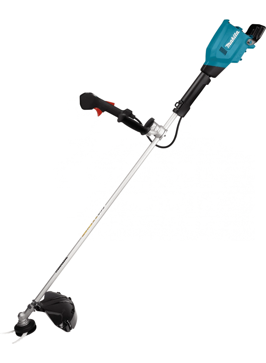 Makita DUR369APT2 2x18 Volt Bosmaaier U-greep Op 2x5.0 Ah Accu's Met Duo Snellader 1 Makita DUR369APT2 2x18 Volt Bosmaaier U-greep Op 2x5.0 Ah Accu's Met Duo Snellader