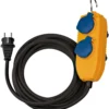 Brennenstuhl Bouwplaatsen-Kabel IP54 Met Contactdozenblok 5m Zwart H07RN-F 3G1,5 - 1169200010