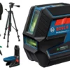 Bosch Blauw GCL 2-50 G Lijn- En Puntlaser 4x AA Batterijen In Opbergtas