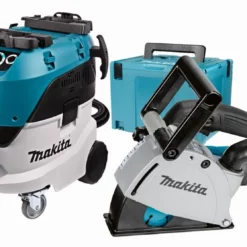 Makita DK0093J Combiset SG1251 1400W Sleuvenzaag En VC4210L 1200W Stofzuiger