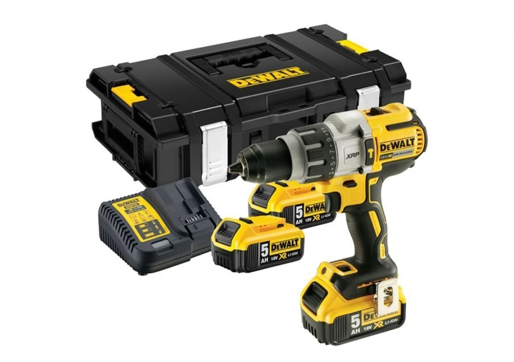 DeWalt DCD996P3K-QW 18V Li-Ion Accu Klopboor-/schroefmachine Set (Brushless) (3x 5.0Ah Accu) In Koffer 1 DeWalt DCD996P3K-QW 18V Li-Ion Accu Klopboor-/schroefmachine Set (Brushless) (3x 5.0Ah Accu) In Koffer