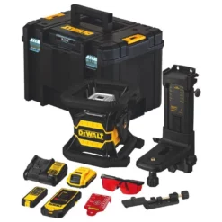 DeWALT DCE080D1RS-QW Tool Connect 18V Roterende Laser 2.0Ah Li-Ion XR Accu Rood Met Bluetooth