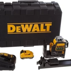 DeWALT DCE0811D1R-QW Zelfnivellerende 2x Kruislijnlaser Rood 10.8V 2.0Ah XR Accu En Lader
