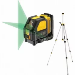 DeWALT DCE088D1GTRI 10,8V Groene Zelfnivellerende Lijnlaser Met 360˚ Stralen + Statief