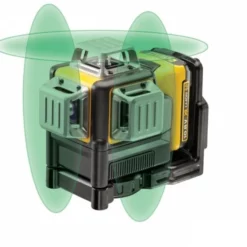 DeWALT DCE089D1GTRI 10,8V Groene Zelfnivellerende Multilijnlaser Met 3 360˚stralen + Statief