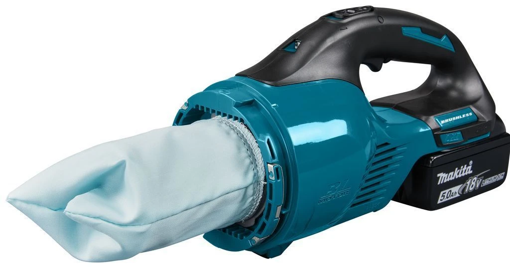 Makita DCL280FTC 18V Accu Steelstofzuiger, Blauwe Uitvoering, 5,0 Ah Accu (1 St), Snellader, Met Cycloon Stofafscheider, In Doos 4 Makita DCL280FTC 18V Accu Steelstofzuiger, Blauwe Uitvoering, 5,0 Ah Accu (1 St), Snellader, Met Cycloon Stofafscheider, In Doos - Afbeelding 4