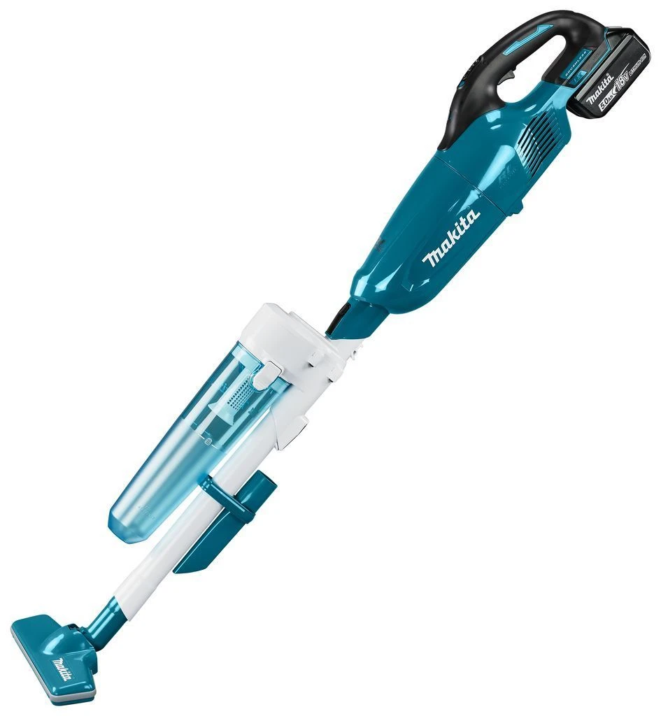 Makita DCL280FTC 18V Accu Steelstofzuiger, Blauwe Uitvoering, 5,0 Ah Accu (1 St), Snellader, Met Cycloon Stofafscheider, In Doos 1 Makita DCL280FTC 18V Accu Steelstofzuiger, Blauwe Uitvoering, 5,0 Ah Accu (1 St), Snellader, Met Cycloon Stofafscheider, In Doos
