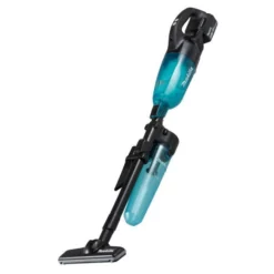 Makita DCL281FTCB 18V Accu Steelstofzuiger, Zwarte Uitvoering Met Blauwe Transparante Capsule, 5,0 Ah Accu (1 St), Snellader, Met Cycloon Stofafscheider, In Doos