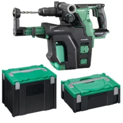 HiKOKI DH18DBLW2DZ 18V Boorhamer Body Met Stofafzuiging In HSC II Brushless