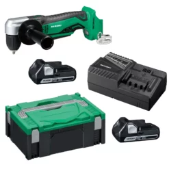 HiKOKI DN18DSLLEZ 18V Haakse Boor Schroefmachine 2x 2.5Ah Accu's En Lader In HSC II