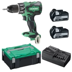 HiKOKI DV18DBSLWFZ 18V Klopboormachine 2x 5.0Ah Accu's En Lader In HSC II Brushless