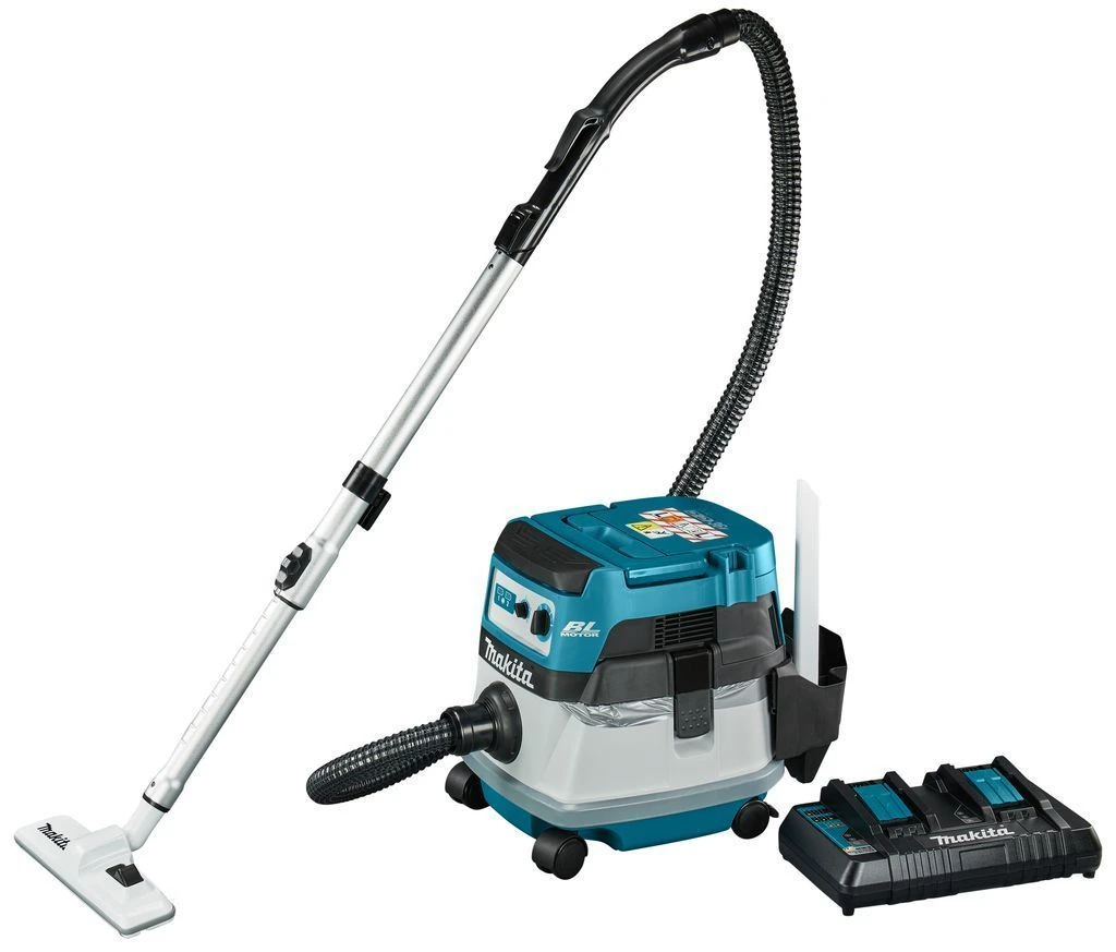 Makita DVC866LTX1 LXT 2x18V Stofzuiger Met 2x5,0Ah Accu En Duo Snellader In Doos 1 Makita DVC866LTX1 LXT 2x18V Stofzuiger Met 2x5,0Ah Accu En Duo Snellader In Doos