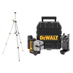 DeWalt DW089KTRI Zelfnivellerende Kruis Lijnlaser In Koffer (DW089K) + Statief In Tas (DE0881)