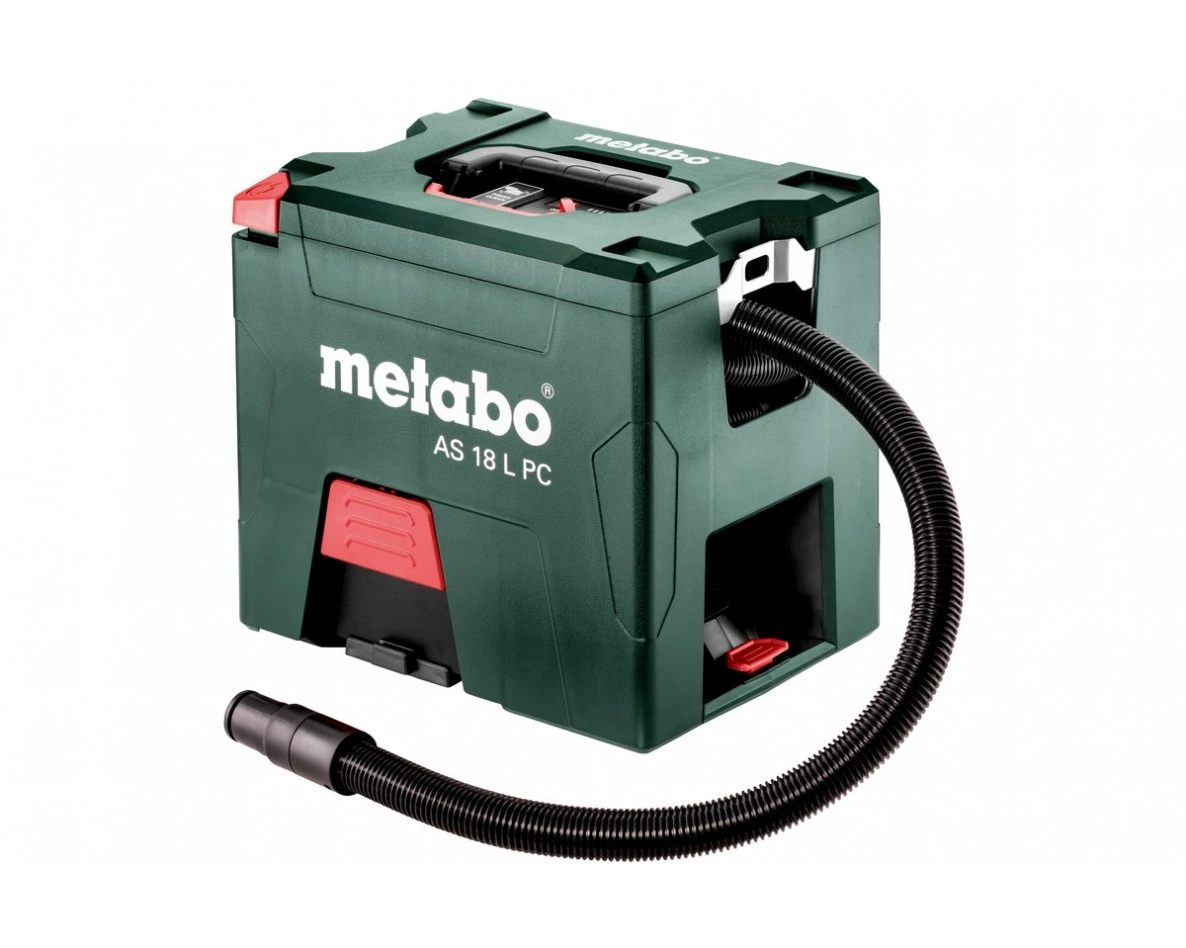 Metabo AS18LPC 18V Bouwstofzuiger Met Twee Accu's En Lader - 602021000 1 Metabo AS18LPC 18V Bouwstofzuiger Met Twee Accu's En Lader - 602021000