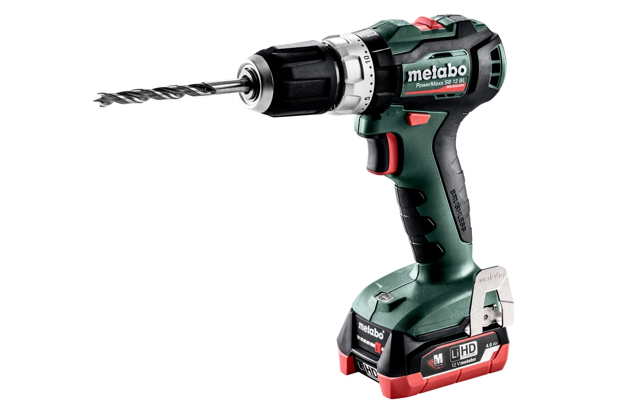 Metabo SB12 BL PowerMaxx 12V Klopboormachine Met 2 LiHD Accu's 4,0Ah - 601077500 1 Metabo SB12 BL PowerMaxx 12V Klopboormachine Met 2 LiHD Accu's 4,0Ah - 601077500