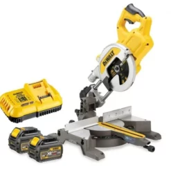 DeWALT DCS777T2-QW XR FlexVolt 18V/54V Afkort- En Verstekzaag 216mm + 2 Accu's En DCB118 Snellader