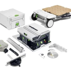 Festool CSC SYS 50 EBI-Basic-Set Accu Tafelcirkelzaag 2x18V Basic Body Met Onderstel - 577371