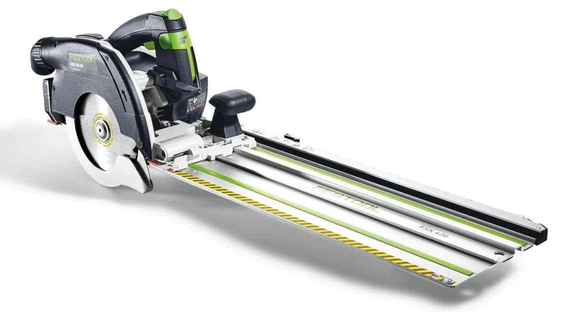 Festool HKC 55 5,0 EBI-Set-FSK 420 Accu Pendelkapzaag 18V 5.0Ah In Systainer Met Afkortrail FSK 420 - 577675 - Afbeelding 3