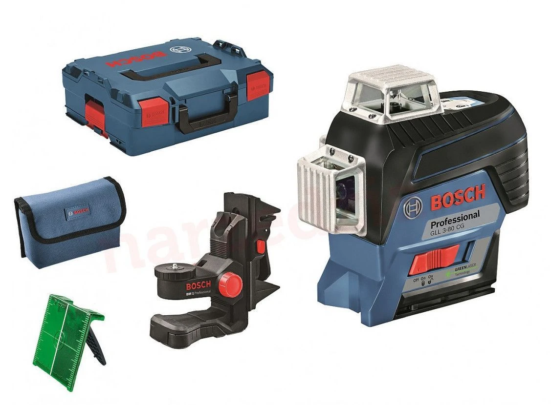 Bosch Blauw GLL 3-80 CG Kruislijnlaser Met BM1 Houder 12V Body 0601063T03 1 Bosch Blauw GLL 3-80 CG Kruislijnlaser Met BM1 Houder 12V Body 0601063T03