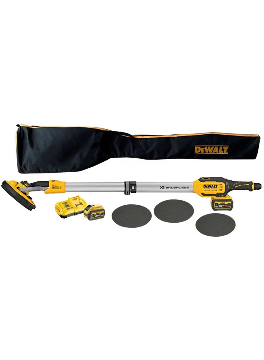 DeWalt DCE800T2-QW 18V XR Brushless 225mm Roterende Langnekschuurmachine 2x6,0Ah Accu In Draagtas 1 DeWalt DCE800T2-QW 18V XR Brushless 225mm Roterende Langnekschuurmachine 2x6,0Ah Accu In Draagtas