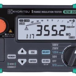 Kyoritsu Digitale Isolatieweerstandmeter 50/100/125/250/500/1000V Met Geheugen 3552BT
