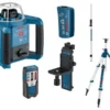 Bosch Blauw GRL300HV Rotatielaser Set + BT300HD Statief + GR240 Meetlat