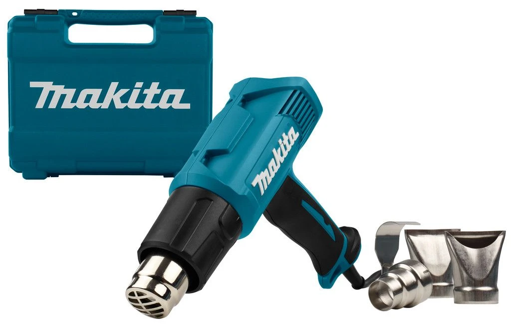 Makita HG6031VK 230 V Hetelucht Pistool In Koffer Met Diverse Opzetstukken 3 Makita HG6031VK 230 V Hetelucht Pistool In Koffer Met Diverse Opzetstukken - Afbeelding 3