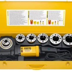 REMS Amigo 2 Compact Set R1/2-1 1/4 Draadsnijmachine Incl. Snelwisselsnijkoppen In Stalen Koffer 540023
