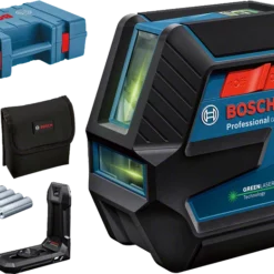 Bosch Blauw GLL 2-15 G Lijnlaser Met 4x1,5V Batterij En Opbergkoffer
