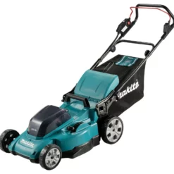 Makita DLM480PT2 2x18V Grasmaaier 48cm 2x5,0 Accu Met Duo Snellader In Doos