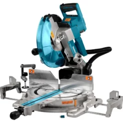 Makita DLS211PT2U 2x18V Radiaal Afkortzaag 305mm Met 2x5,0Ah Accu En Duo Snellader AWS Zender In Doos