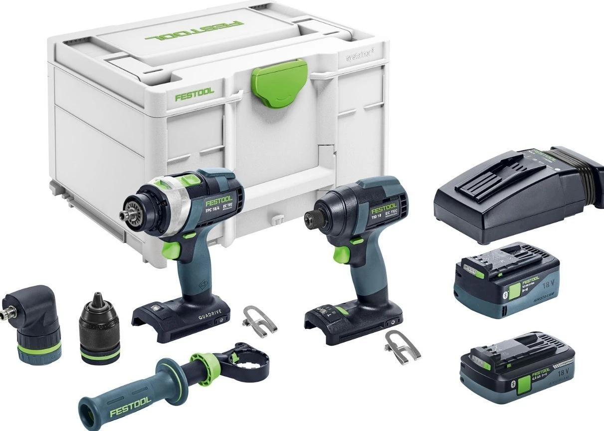 Festool Combiset TID 18 5,2/4,0-Set TPC 18 1 Festool Combiset TID 18 5,2/4,0-Set TPC 18
