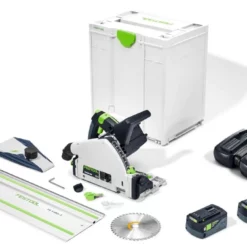 Festool TSC 55 5,0 KEBI-Plus/XL-FS Accu Invalcirkelzaag 18V 5.0Ah In Systainer Met Geleiderail FS 1400/2 - 577391