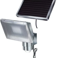 Brennenstuhl SOL80ALU IP44 LED Zonnecelspot Met Infrarood Bewegingsmelder - 1170840